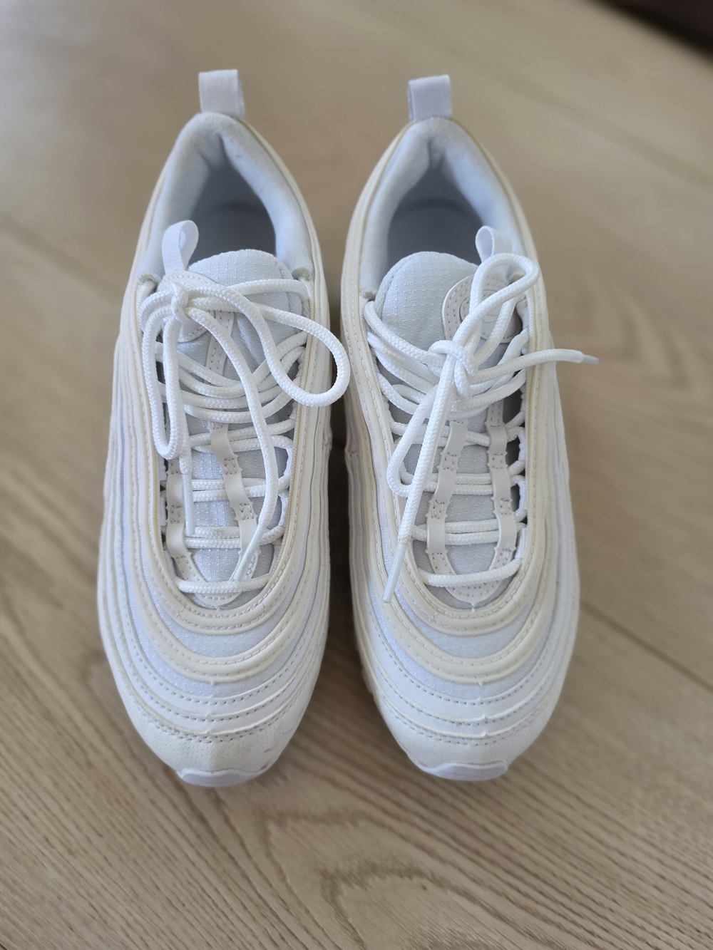 Nike Kids White Lace-Up Sneakers